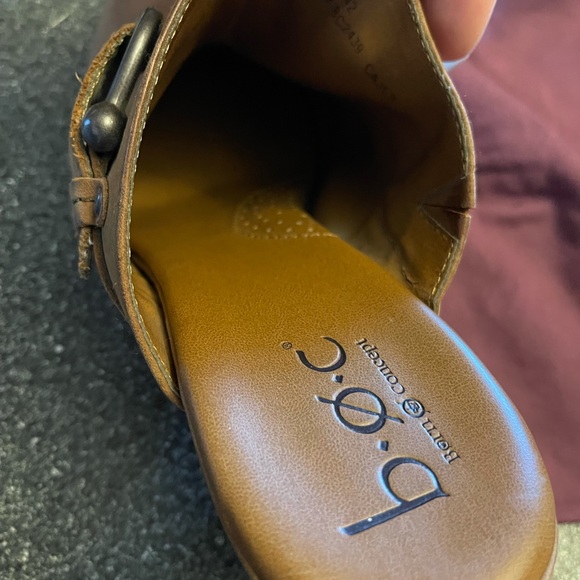 Boc Born Concept Joy Mules Brown Leather Buckle - Picture 13 of 13